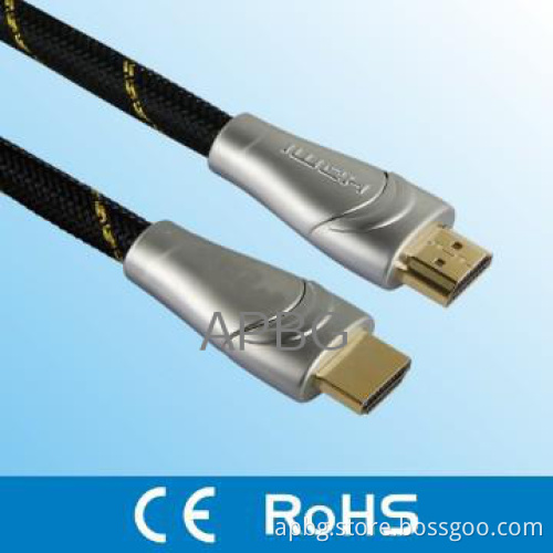 Metal Casing hdmi cable With Etherent/ 3D
